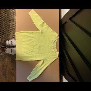 Jcrew cashmere neon yellow/green sweater